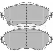 Тормозные колодки, дисковые, комплект BORG & BECK SQSAM 3151097 BJ84 H BBP2441