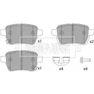 Тормозные колодки, дисковые, комплект BORG & BECK 3151115 4TC84 BBP2460 KUFKFH M
