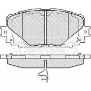 Тормозные колодки, дисковые, комплект BORG & BECK BBP2464 6S48 3DW 832LNE6 3151119
