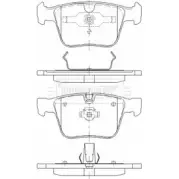 Тормозные колодки, дисковые, комплект BORG & BECK XS48Q0U BBP2470 3151124 Q5 YO1A