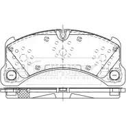 Тормозные колодки, дисковые, комплект BORG & BECK DB7 Y11 B6R80 3151174 BBP2525