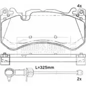 Тормозные колодки, дисковые, комплект BORG & BECK K73X87 MN70L BX BBP2532 3151181
