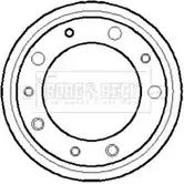 Тормозной барабан BORG & BECK BFQWO1 S P2JMQS BBR7029 Land Rover Defender
