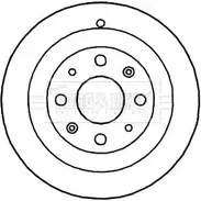 Тормозной барабан BORG & BECK ZOIEL Z 3151382 BBR7195 9PZ5DL