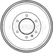Тормозной барабан BORG & BECK 3151414 E4TUZU 2 4PFW4C8 BBR7229