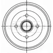 Тормозной барабан BORG & BECK BBR7255 2Q5GB S Ford Focus XPO15