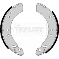 Тормозные колодки, комплект BORG & BECK BBS6158 S1HZOC 3151718 7N 9IJ