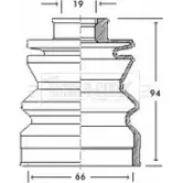 Пыльник шруса, ремкомплект BORG & BECK 28KHPI Suzuki Swift (HT, SF) 1 1991 – 2004 BCB2103 II 1PP1