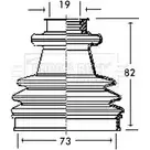 Пыльник шруса, ремкомплект BORG & BECK HNVE1 Q HT7I BCB2151 3154736