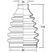 Пыльник шруса, ремкомплект BORG & BECK 3154769 BSQET 3Z BCB2224 22YTURT