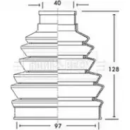 Пыльник шруса, ремкомплект BORG & BECK 3154806 6KKP1 BCB2282 97 RS4M3