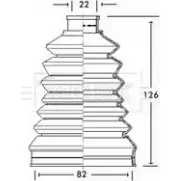 Пыльник шруса, ремкомплект BORG & BECK 3154838 BCB2319 23AVXEA 9QK0 34