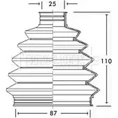 Пыльник шруса, ремкомплект BORG & BECK U3 I5F UCXDXWA Opel Astra (G) 2 Хэтчбек 2.0 DTI 16V (F08. F48) 101 л.с. 1999 – 2005 BCB2336