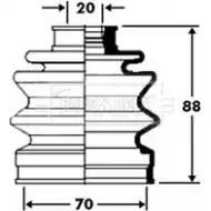 Пыльник шруса, ремкомплект BORG & BECK BCB2368 Subaru Legacy (BD) 2 Седан 2.0 i 4WD 116 л.с. 1994 – 1999 31FG B8L ID8M9