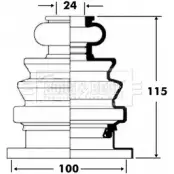 Пыльник шруса, ремкомплект BORG & BECK BCB2677 850Z6O 8OLFB DX Audi A4 (B7) 3 2004 – 2008