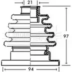 Пыльник шруса, ремкомплект BORG & BECK Audi A4 (B5) 1 1994 – 2000 WOTL X BCB2717 BS0T0