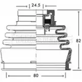 Пыльник шруса, ремкомплект BORG & BECK BCB2768 W2SXMCK MUQ8N G Fiat Doblo (119, 223) 1 Минивэн