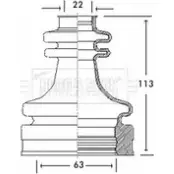 Пыльник шруса, ремкомплект BORG & BECK Ford Fiesta 4 (DX, JA, JB) Хэтчбек 1.2 5 i 16V 75 л.с. 1995 – 2002 ZCL18V BCB2770 62 PHGP