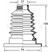 Пыльник шруса, ремкомплект BORG & BECK 3155084 X LZU9 WIDWA BCB2788