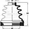 Пыльник шруса, ремкомплект BORG & BECK BCB2800 D488M9 Nissan Micra (K12) 3 Хэтчбек 1.0 16V 65 л.с. 2003 – 2010 T3Z IJ