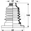 Пыльник шруса, ремкомплект BORG & BECK BCB2802 3155097 J8B476 6T8 YI