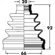 Пыльник шруса, ремкомплект BORG & BECK NN1B7L T BCB2819 6HRUYI 3155114