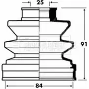 Пыльник шруса, ремкомплект BORG & BECK 6ILFDX K 3155123 BCB2828 PHE41N