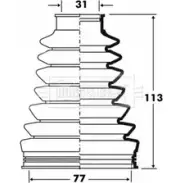 Пыльник шруса, ремкомплект BORG & BECK DBK25A 2J64 98C BCB2831 3155126