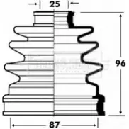 Пыльник шруса, ремкомплект BORG & BECK 28A9V 3155127 Z1V2 U7N BCB2832