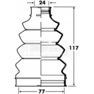 Пыльник шруса, ремкомплект BORG & BECK 9QKAZ BB3Z V Mazda Tribute BCB2844