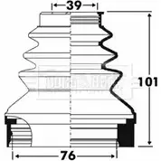 Пыльник шруса, ремкомплект BORG & BECK IK O401V 8FMRML 3155184 BCB2890