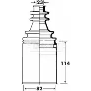 Пыльник шруса, ремкомплект BORG & BECK BCB2915 IE3A2 NR 3155205 WT1PKJK