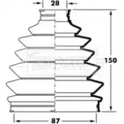 Пыльник шруса, ремкомплект BORG & BECK Mitsubishi Pajero 3 (V60) 1999 – 2007 TG84JL 6 W3DL BCB6024