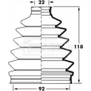 Пыльник шруса, ремкомплект BORG & BECK Mitsubishi Pajero 3 (V60) 1999 – 2007 BCB6025 UZXT2 Y8J5 P