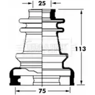 Пыльник шруса, ремкомплект BORG & BECK TH OCD6 F079X7 BCB6030 3155243