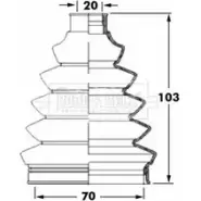 Пыльник шруса, ремкомплект BORG & BECK BCB6047 3155257 LE5JK 8V3 ER