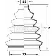 Пыльник шруса, ремкомплект BORG & BECK 3155276 BCB6068 88KFL TGFZ L8F