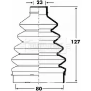 Пыльник шруса, ремкомплект BORG & BECK BCB6099 R93AM85 POVFLT 9 Opel Corsa (C) 3 Хэтчбек 1.3 CDTI (F08. F68) 70 л.с. 2003 – 2009