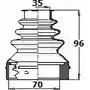 Пыльник шруса, ремкомплект BORG & BECK OLU F9 L4FNX 3155347 BCB6141