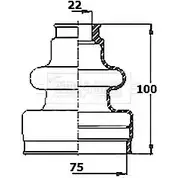 Пыльник шруса, ремкомплект BORG & BECK 3155362 89U M8 BCB6156 4FZKO