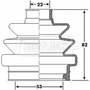 Пыльник шруса, ремкомплект BORG & BECK BCB6174 UMVKD LM 0TKWZK Porsche 911 (997) 4 Купе 3.8 Carrera S 355 л.с. 2004 – 2008