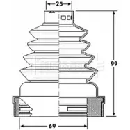 Пыльник шруса, ремкомплект BORG & BECK V53IJ 3155394 8 R7N4PX BCB6190