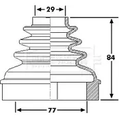 Пыльник шруса, ремкомплект BORG & BECK OO8 G7 3155396 BCB6192 NKMO9E5