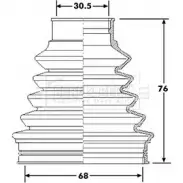 Пыльник шруса, ремкомплект BORG & BECK ABF7KIT BCB6203 Volkswagen Touareg (7P5, 7P6) 2 Внедорожник G95G0S X