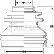 Пыльник шруса, ремкомплект BORG & BECK BCB6240 Q 2BR3I2 IMTR322 Audi A4 (B5) 1 Универсал 1.9 Tdi 115 л.с. 2000 – 2001