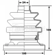 Пыльник шруса, ремкомплект BORG & BECK SGS4KC BCB6242 Opel Omega (B) 2 Седан 2.0 (F69. M69. P69) 116 л.с. 1994 – 1999 I5NP J