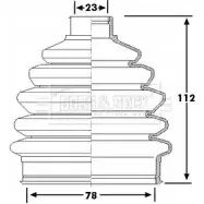 Пыльник шруса, ремкомплект BORG & BECK BY94 OP5 Opel Astra (G) 2 Седан 1.6 (F69) 103 л.с. 2002 – 2009 BCB6251 M4TX8W