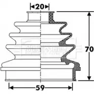 Пыльник шруса, ремкомплект BORG & BECK BCB6281 Porsche 911 (997) 4 Кабриолет 044URP QQU2Q GP