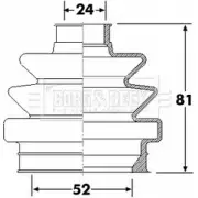 Пыльник шруса, ремкомплект BORG & BECK Opel Omega (B) 2 Седан 2.0 (F69. M69. P69) 116 л.с. 1994 – 1999 N5SFD 9M GIRO8 BCB6305