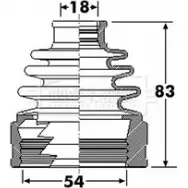Пыльник шруса, ремкомплект BORG & BECK BCB6306 ULGAO JZ 9QRPT 3155511